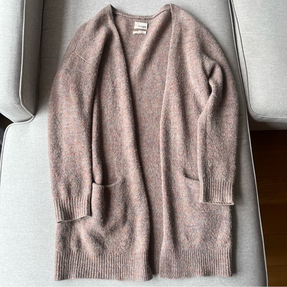ARITZIA | Wilfred Free Aronson Wool Blend Open Cardigan in Speckled Rose Pink S - Picture 5 of 16
